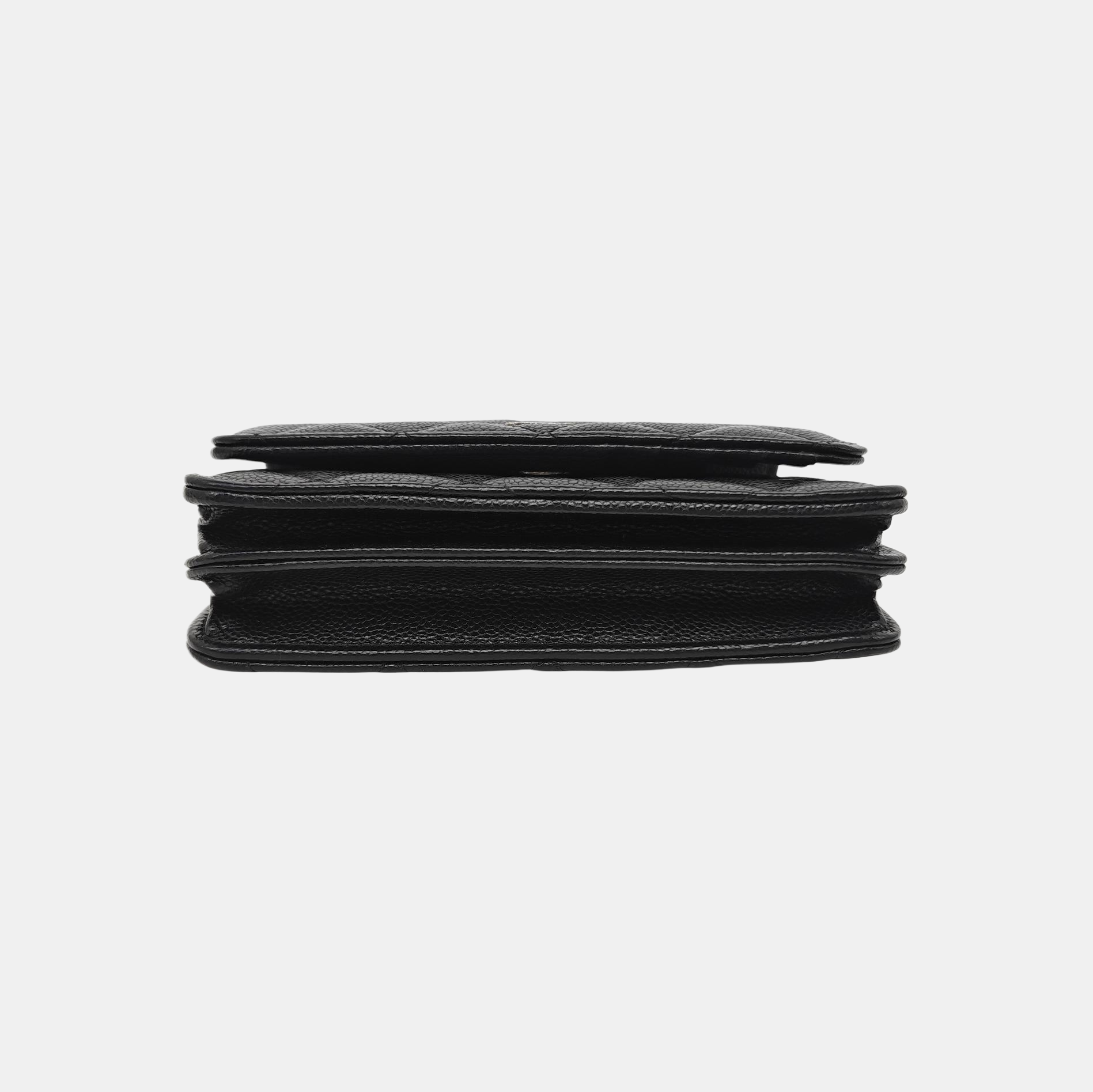 WOC Quilted Grained Calfskin Black