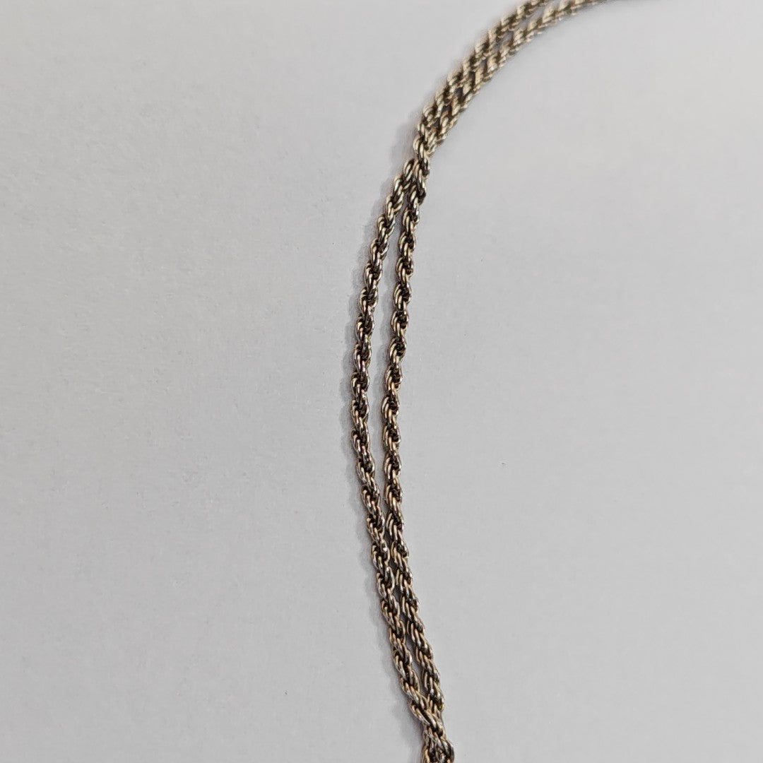 Force 10 18k White Gold Silver Necklace