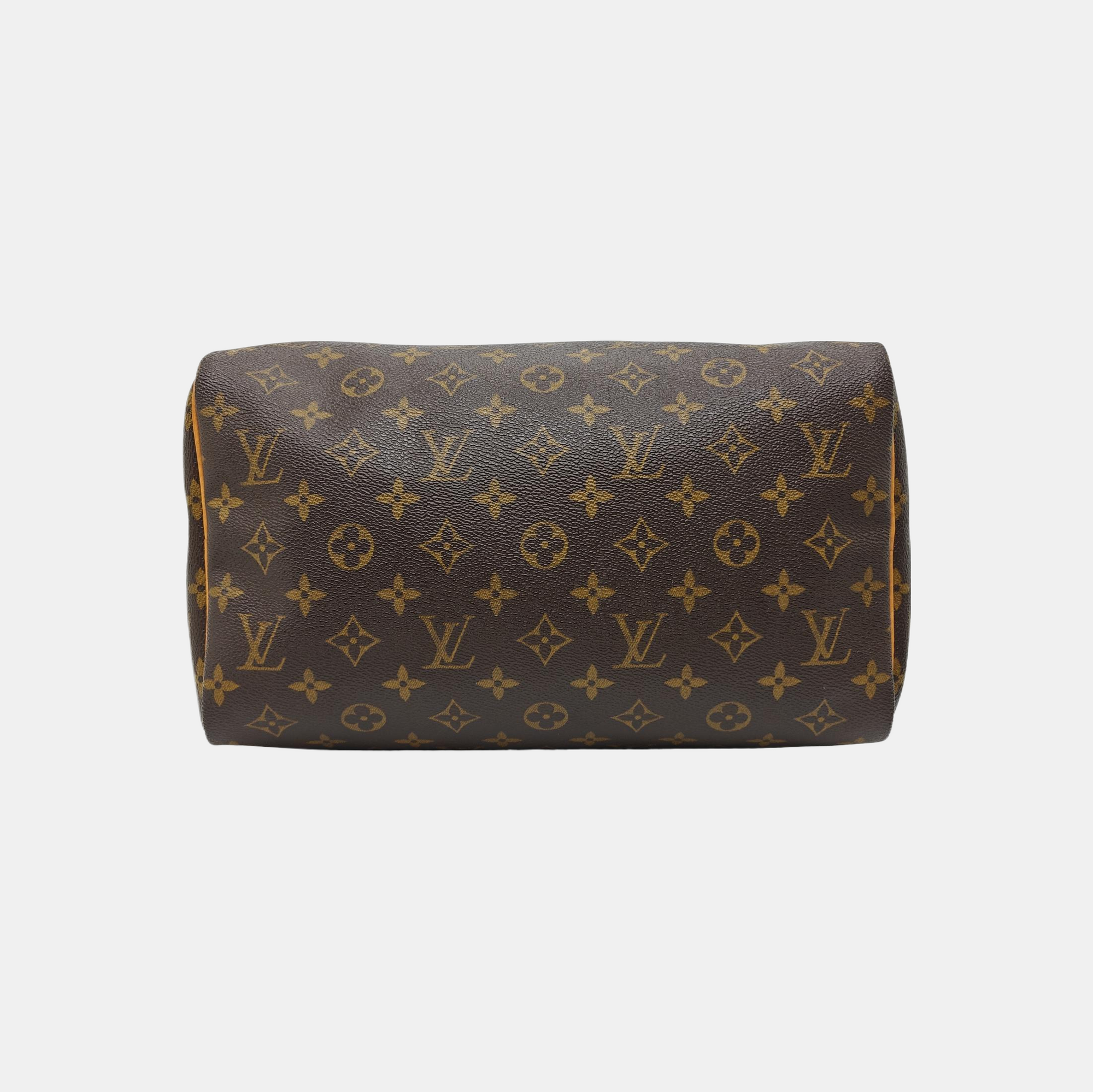 SPEEDY 30 Monogram Coated Canvas Brown