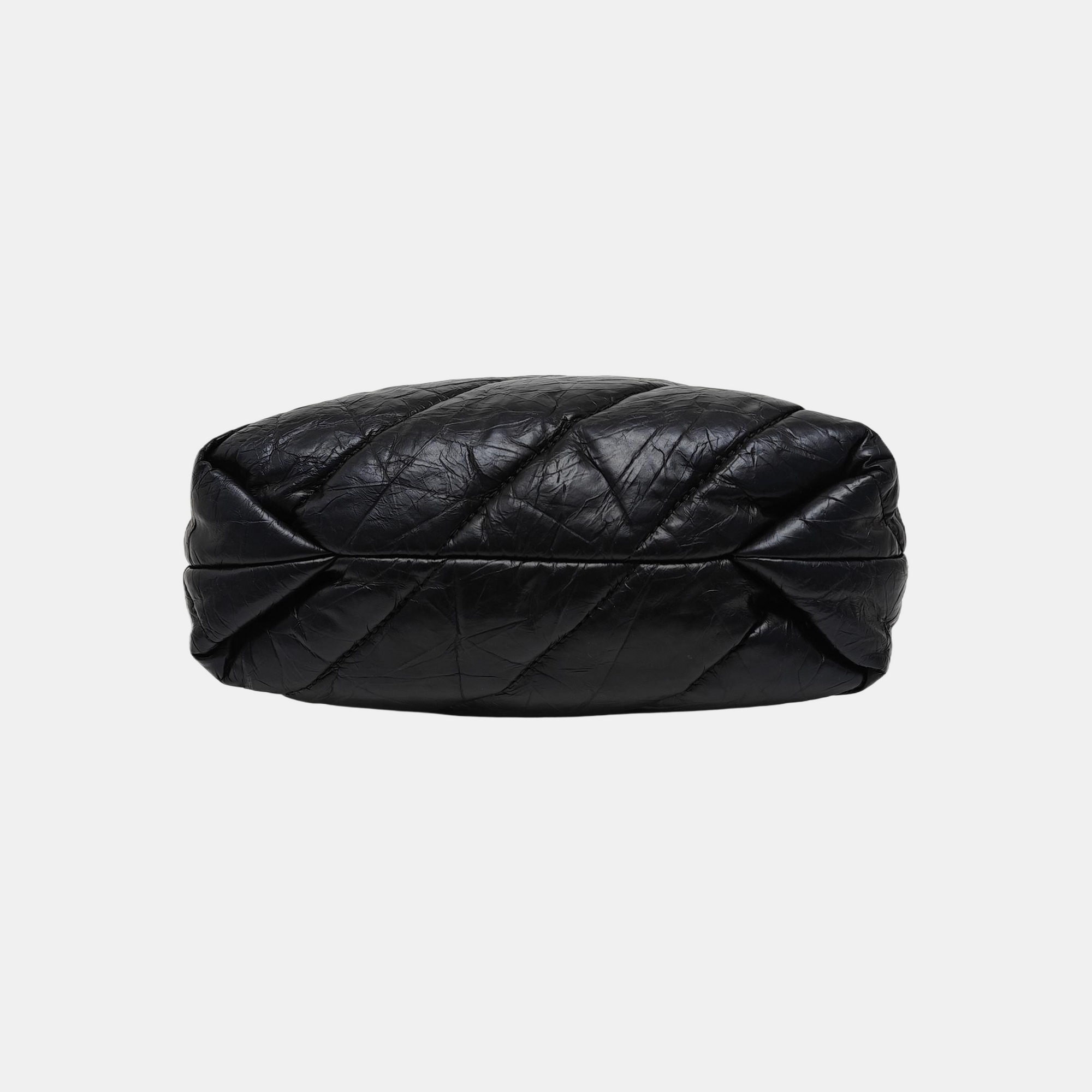 Crush Quilted Calfskin Black