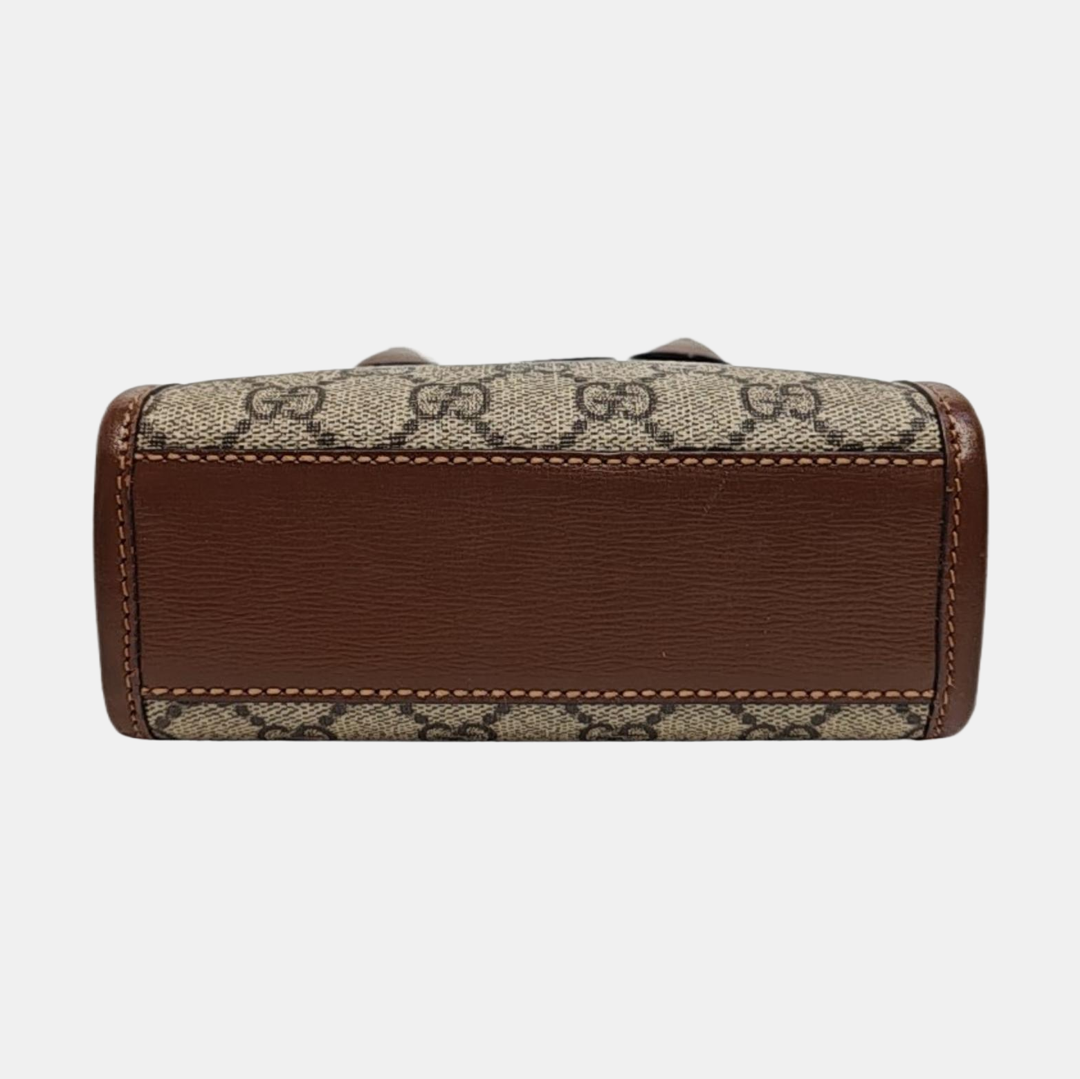 Retro Mini Monogram Coated Canvas Beige