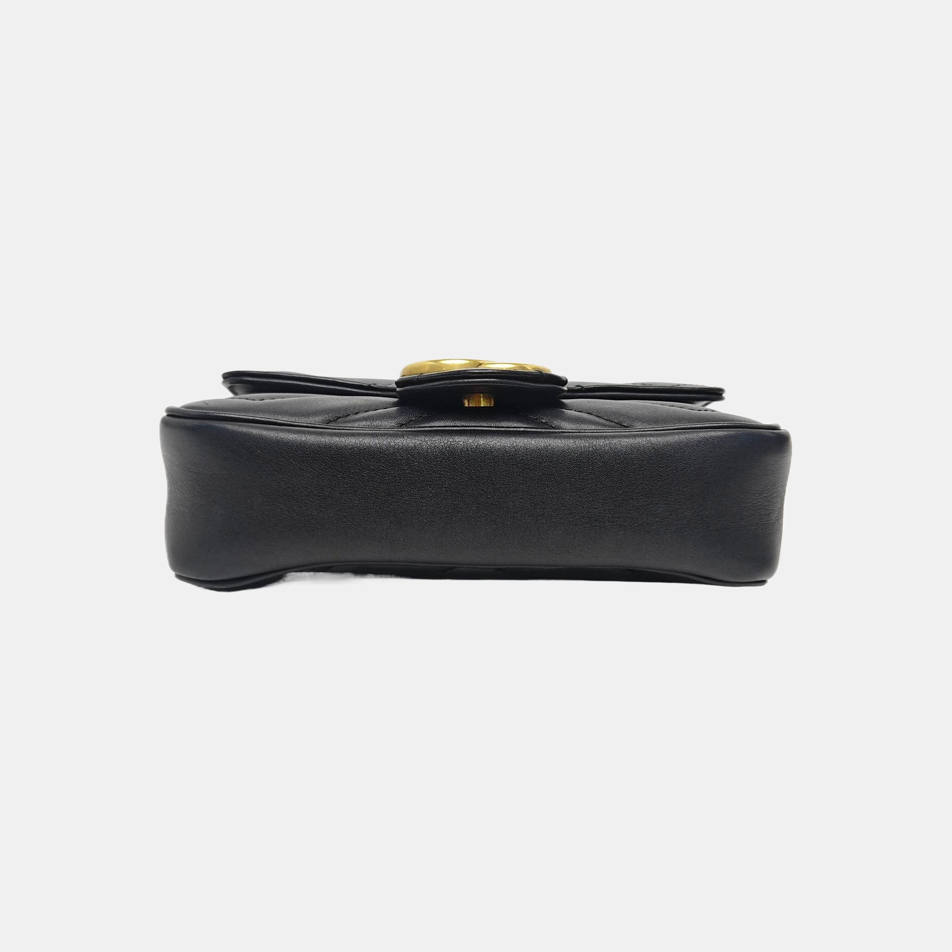 GG Marmont Mini Quilted Calfskin Black