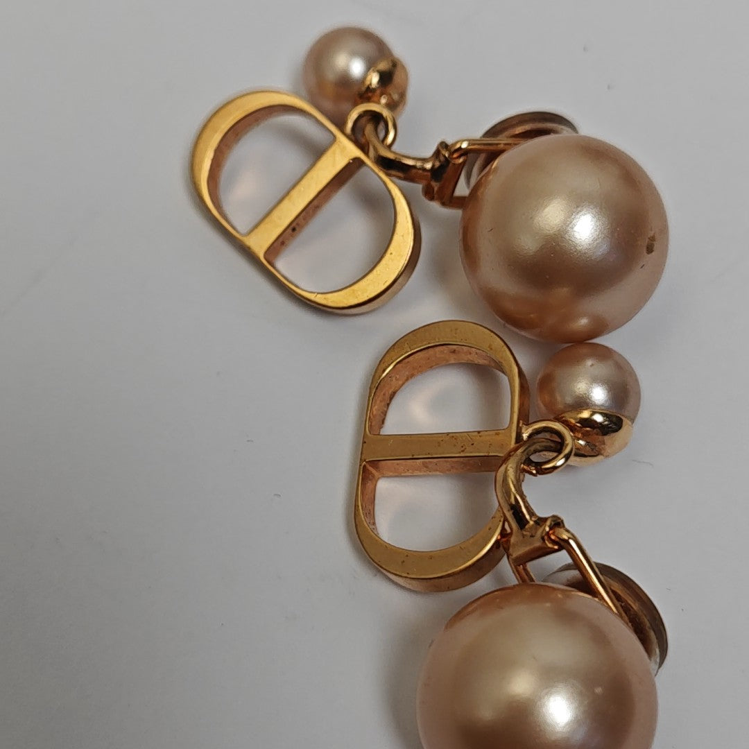 Petit CD Resin Gold Clip On Earrings