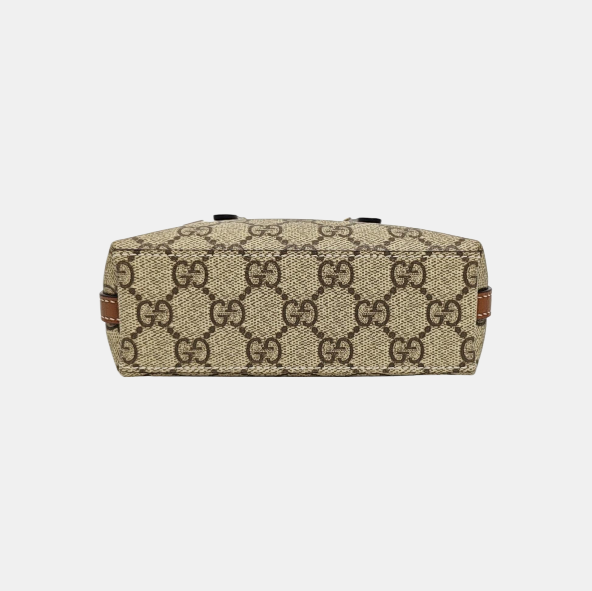 Monogram Coated Canvas Shoulder Bag Beige