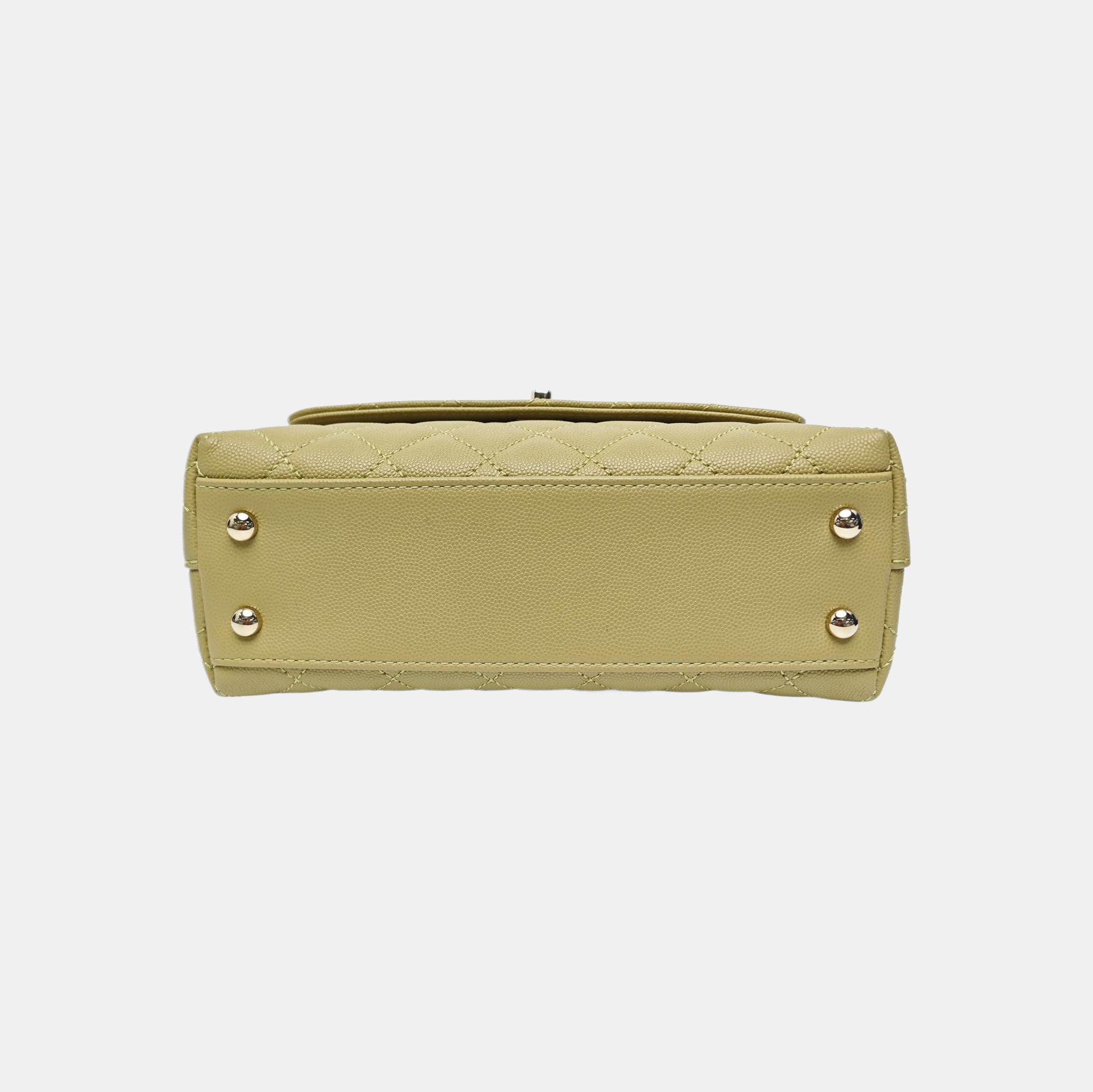 COCO HANDLE Small Grained Calfskin Green
