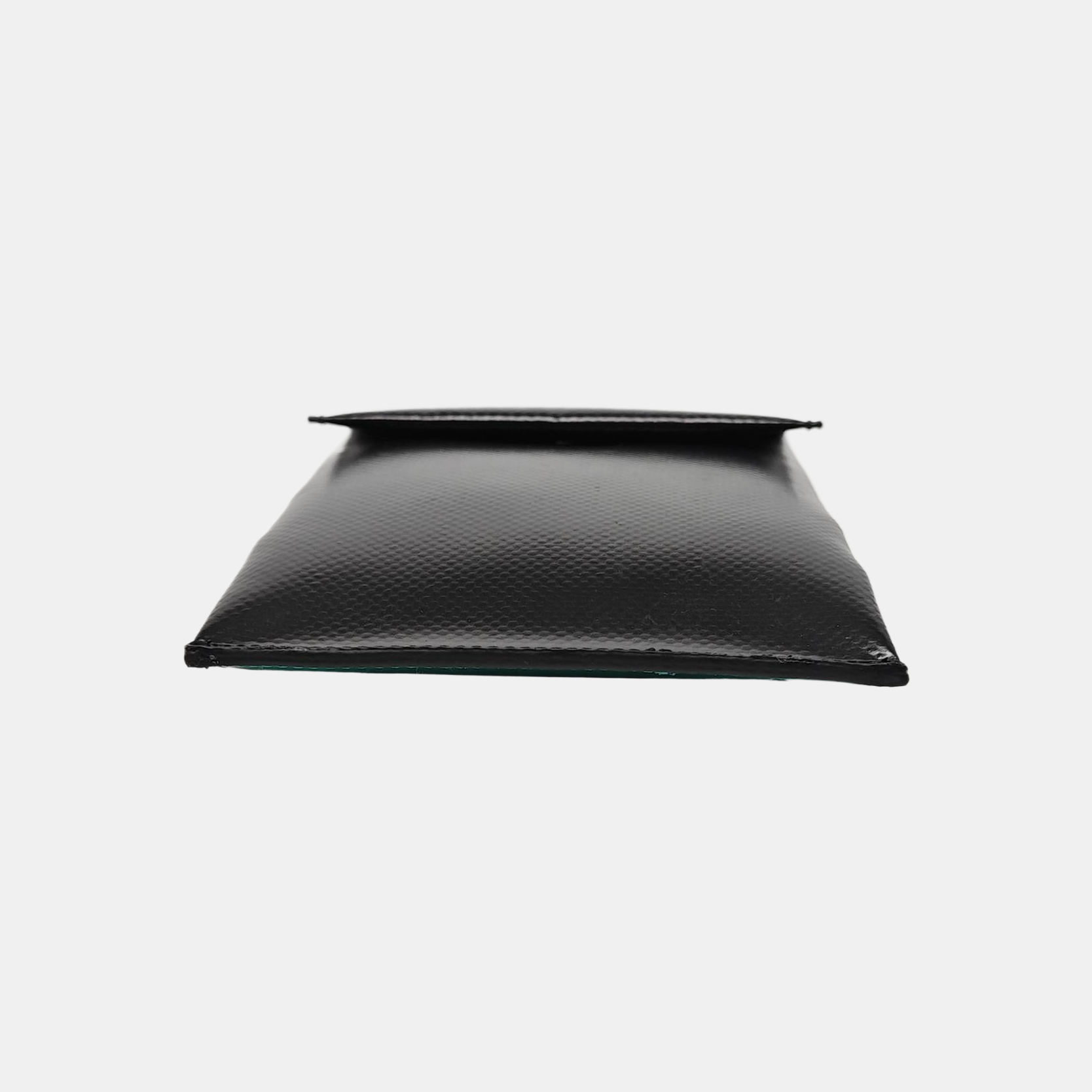 Coated Canvas Shoulder Bag Black