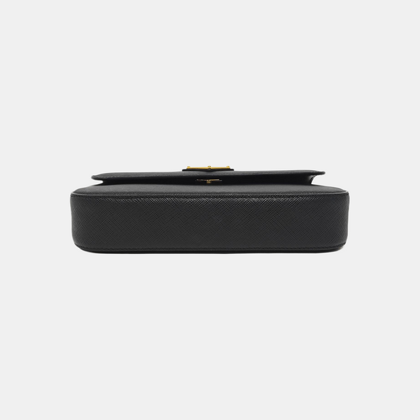 Calfskin Shoulder Bag Black