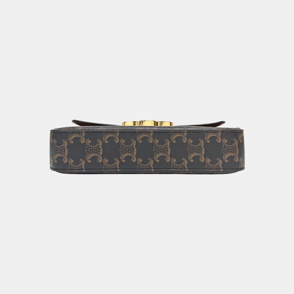 TRIOMPHE Small Coated Canvas Brown