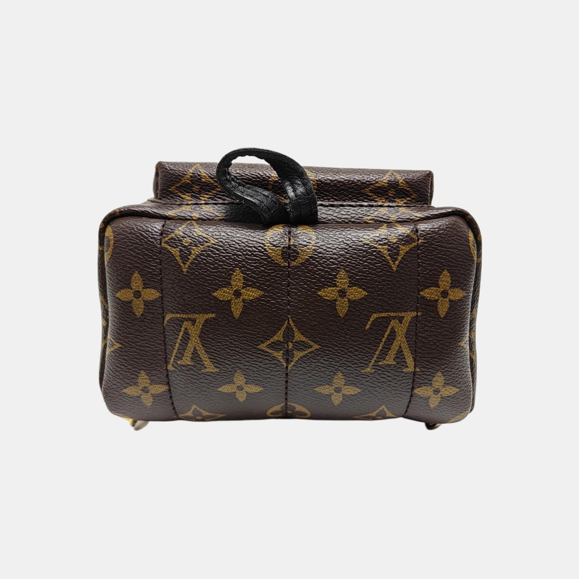 PALM SPRINGS Mini Monogram Coated Canvas Brown