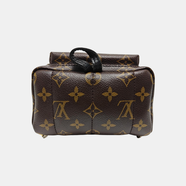 PALM SPRINGS Mini Monogram Coated Canvas Brown