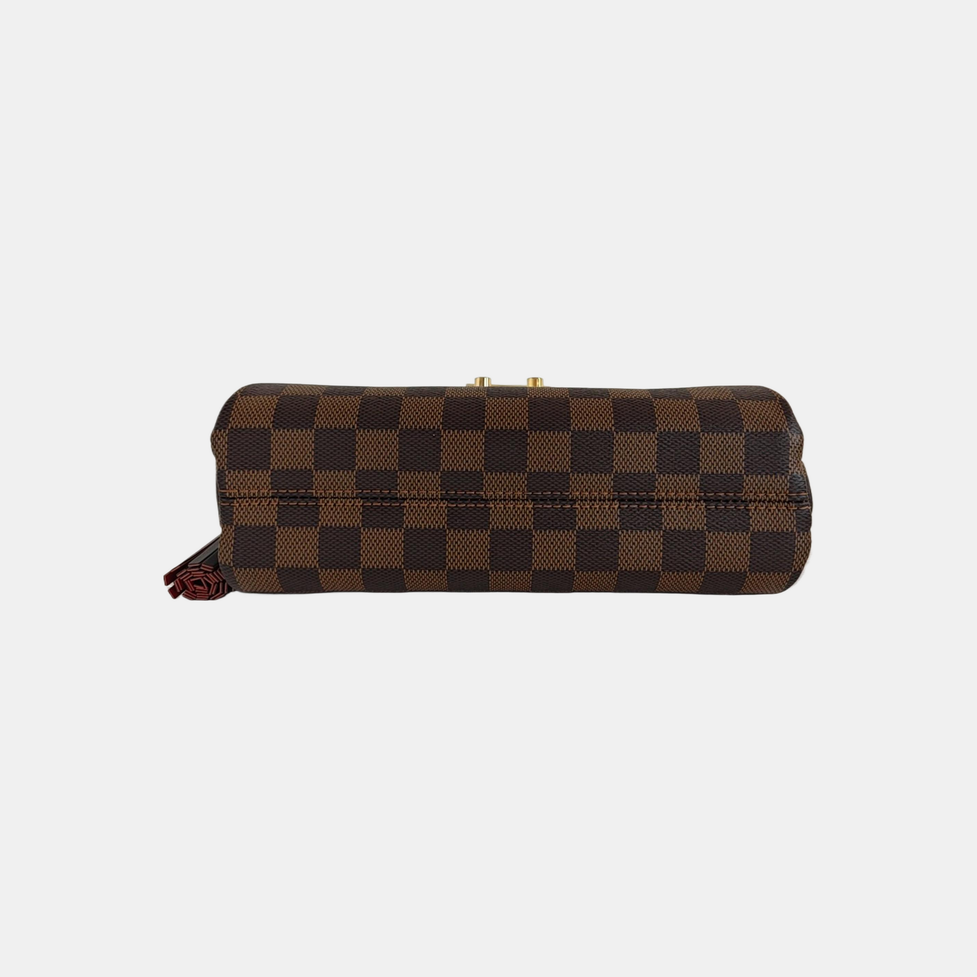 CROISETTE Damier Ebene Coated Canvas Brown