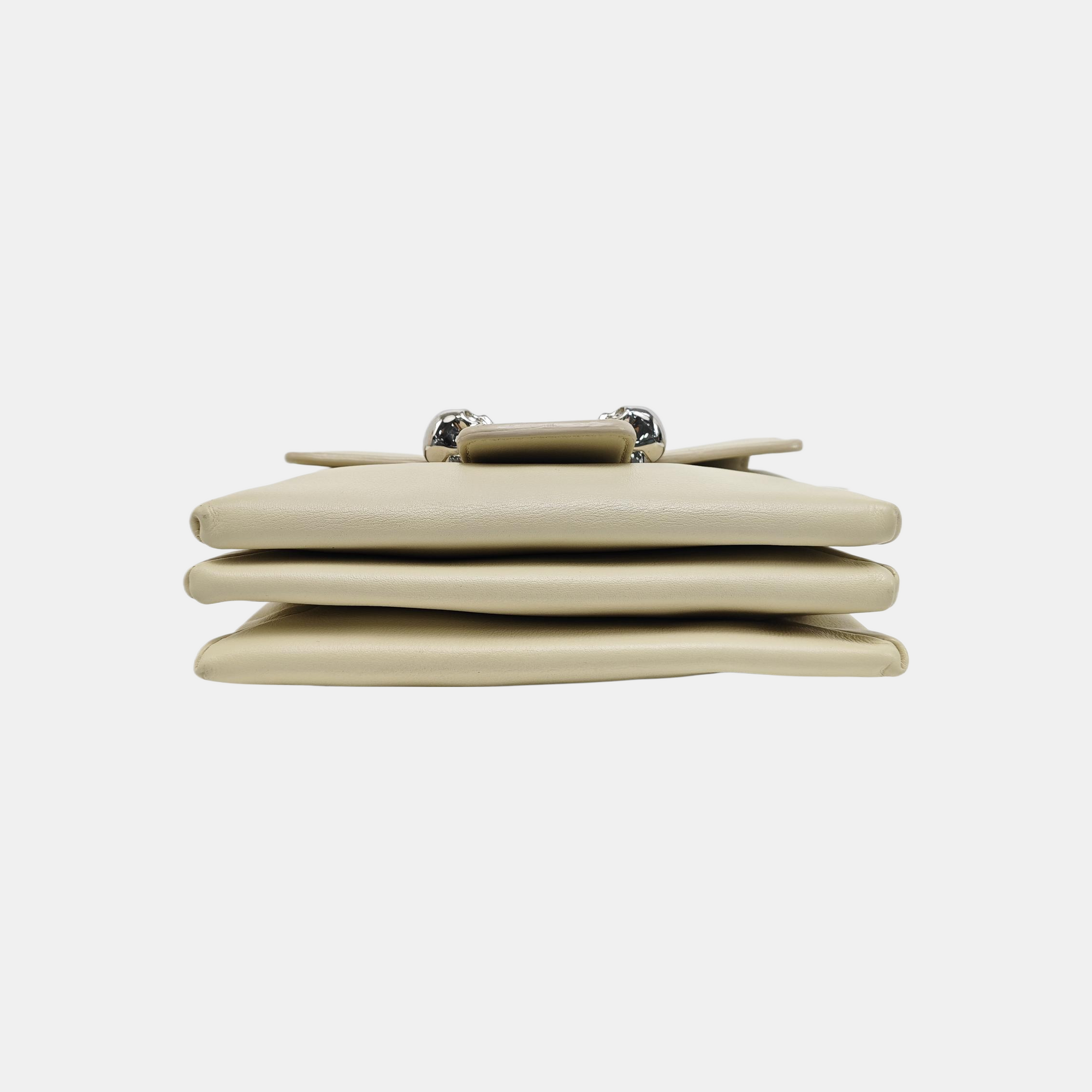 Calfskin Crossbody Bag Beige