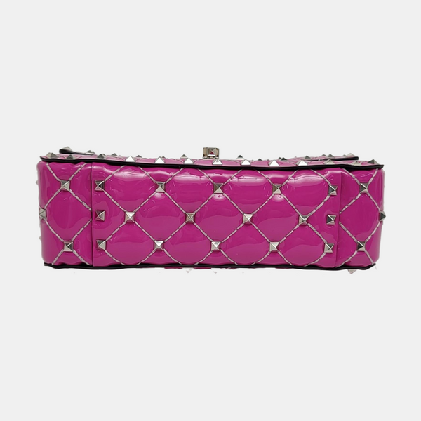 Spike Up Quilted Patent Leather Purple