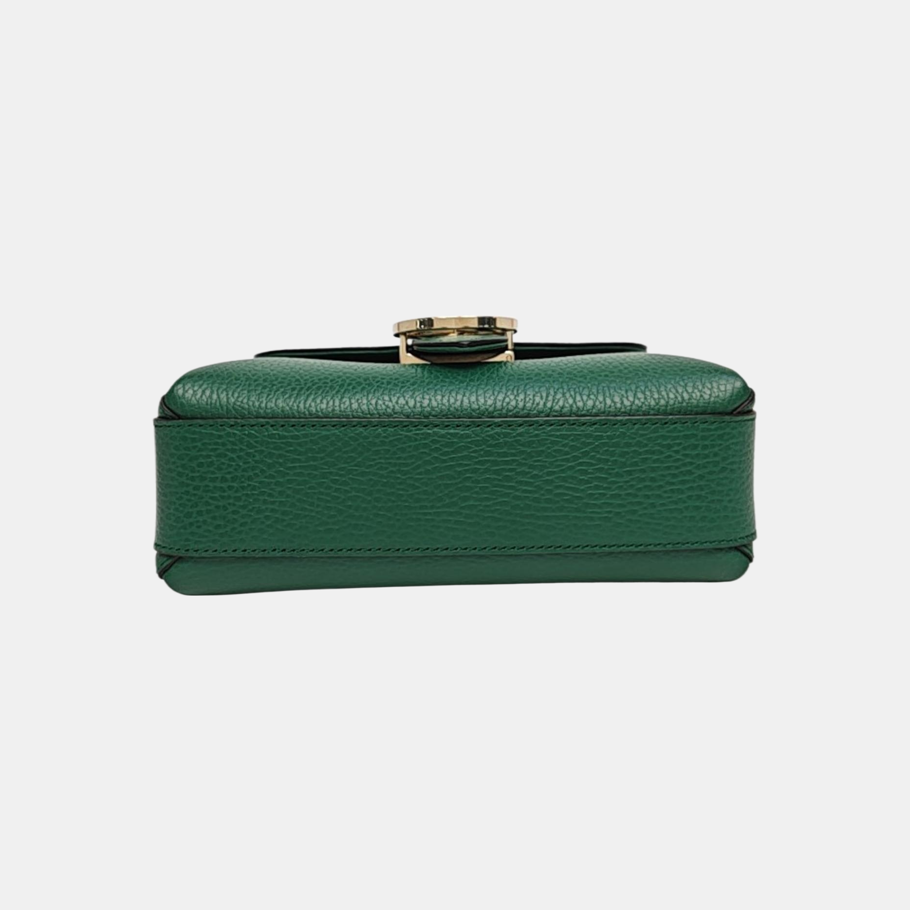 Interlocking G Small Calfskin Green