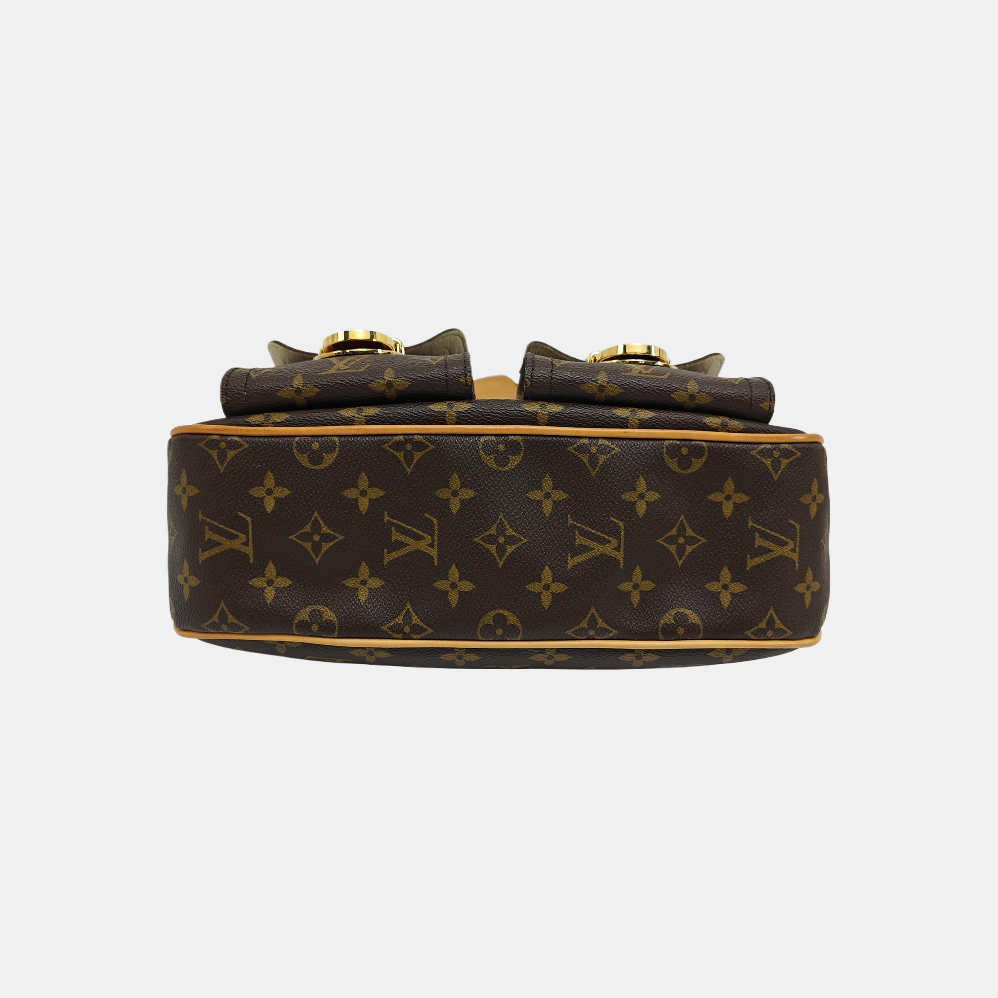 HUDSON GM Monogram Coated Canvas Brown