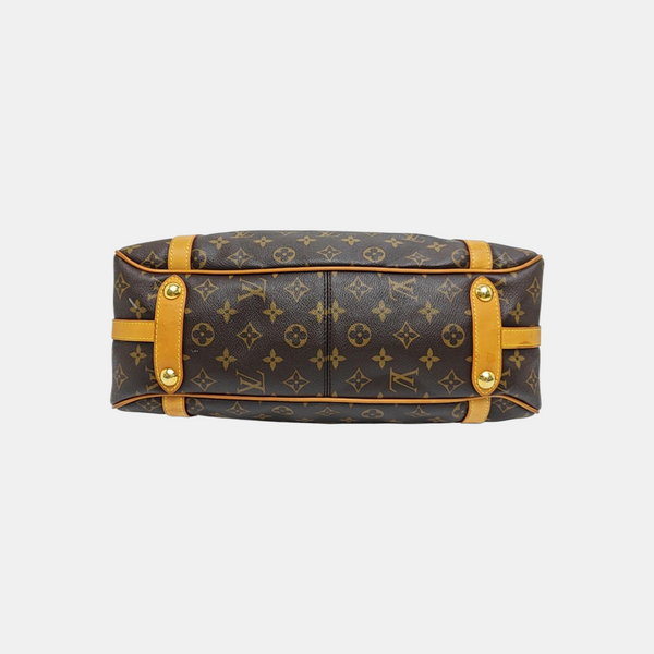 STRESA Monogram Coated Canvas Brown