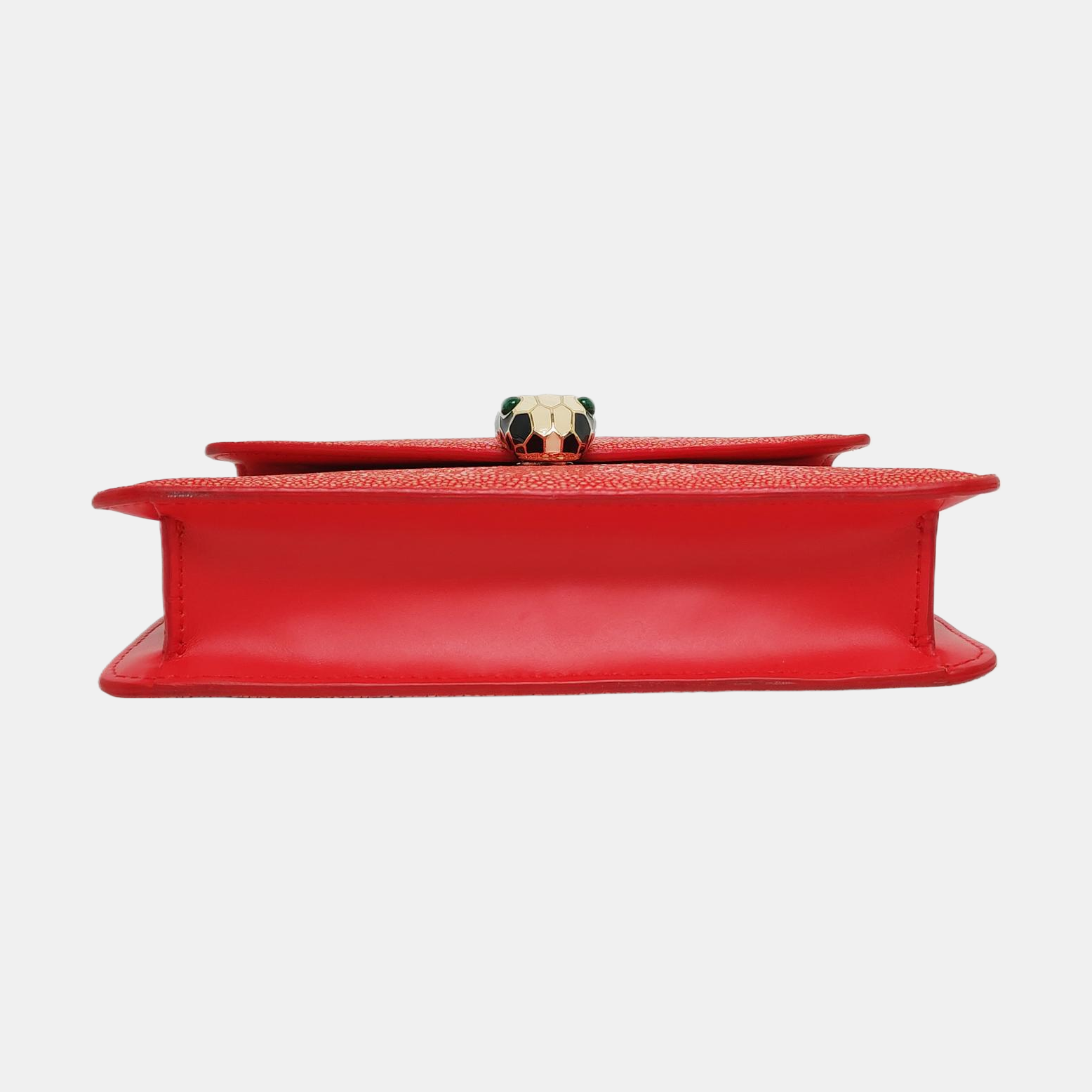 SERPENTI FOREVER Small Stingray Leather Red
