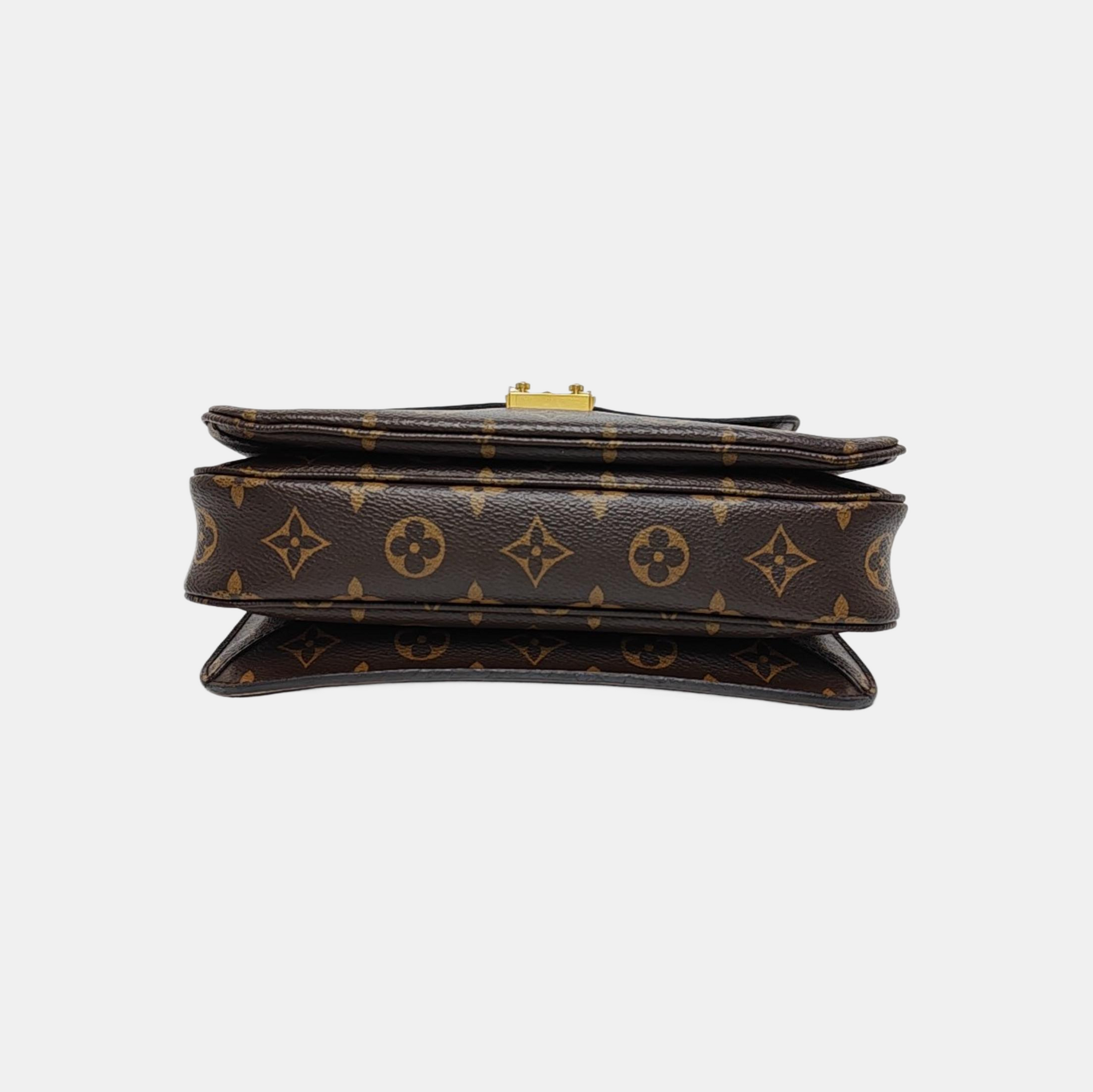 MÉTIS MM Monogram Coated Canvas Brown