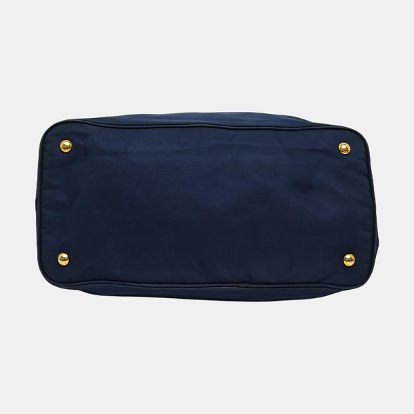 Vitello Phenix Tote Nylon Blue