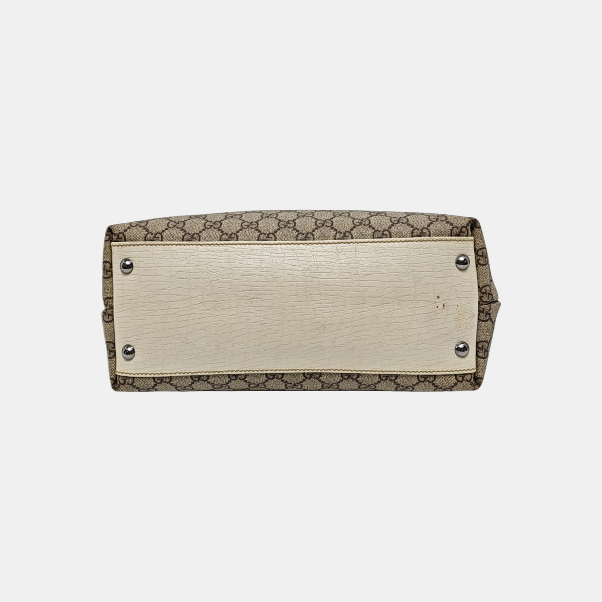 Monogram Coated Canvas Tote Bag Beige