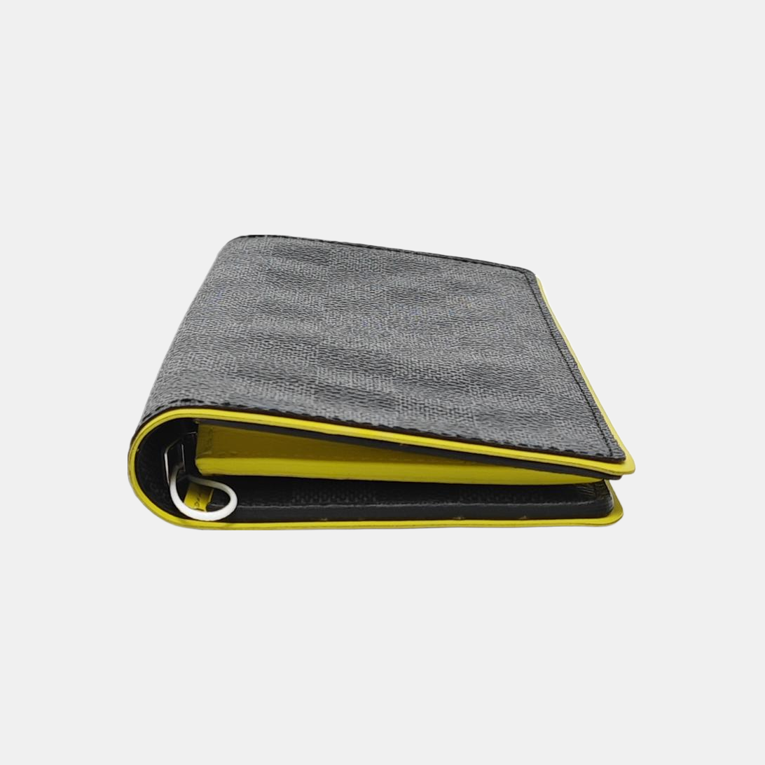 ALEXANDRE Damier Graphite Coated Canvas Gray Wallet