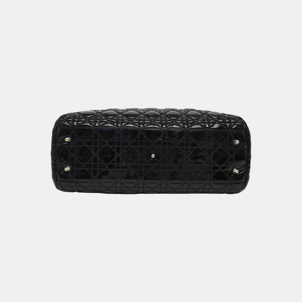 Dior Soft Cannage Patent Leather Black