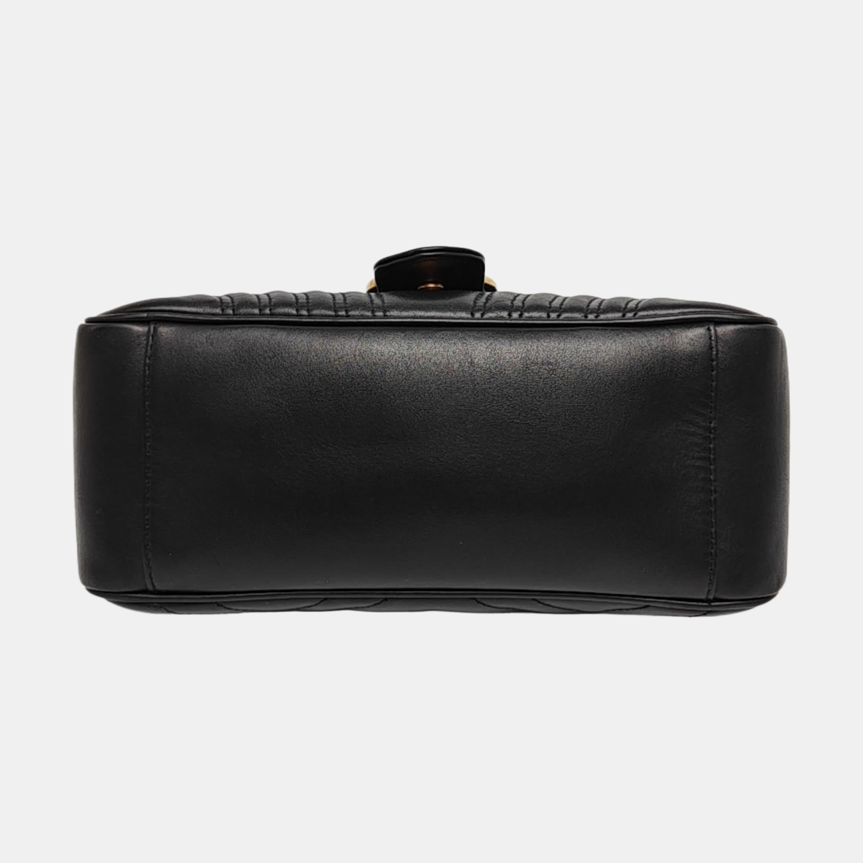 GG Marmont Medium Quilted Calfskin Black
