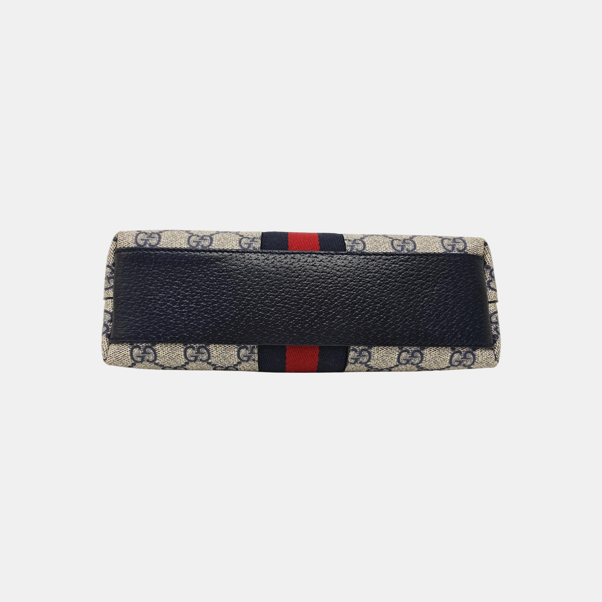 Ophidia Small Monogram Coated Canvas Beige