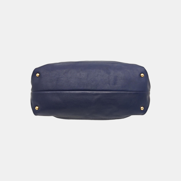 Calfskin Tote Bag Blue