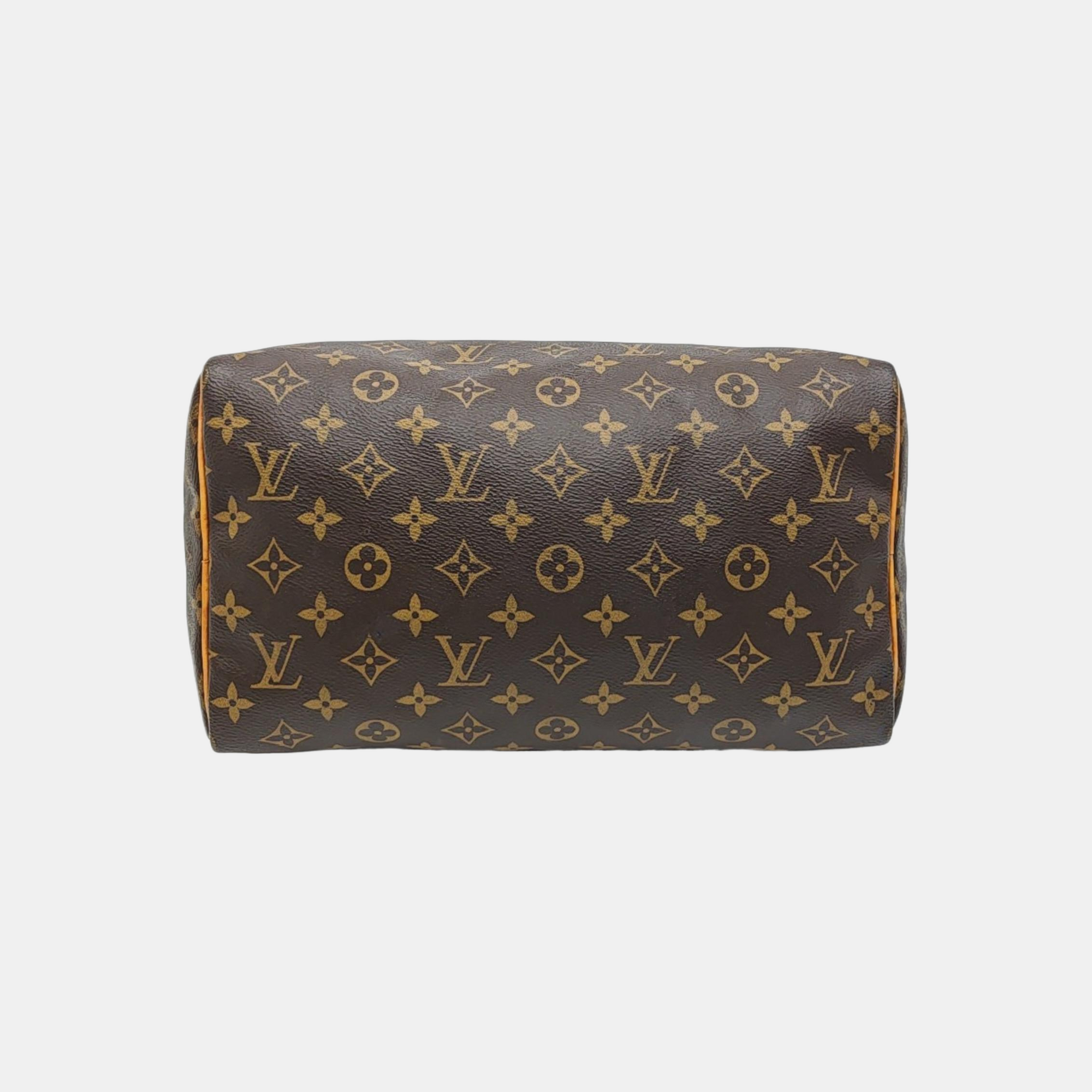 SPEEDY 30 Monogram Coated Canvas Brown