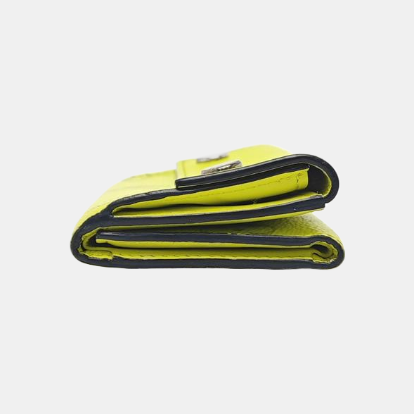 DISCOVERY Monogram Coated Canvas Yellow Card Holder