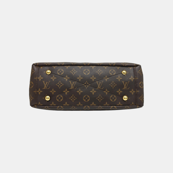PALLAS MM Monogram Coated Canvas Brown