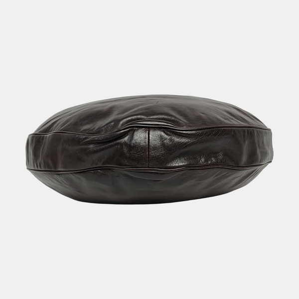 Calfskin Shoulder Bag Brown