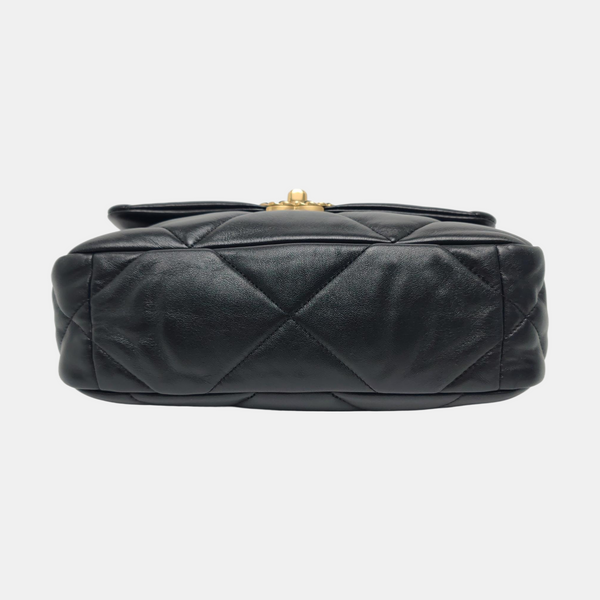 CHANEL 19 Small Quilted Lambskin Black