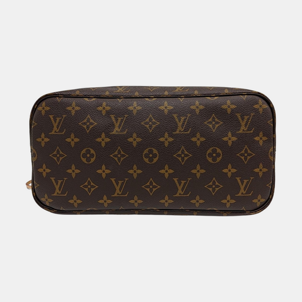 NEVERFULL MM Monogram Coated Canvas Brown