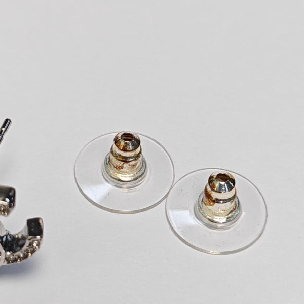 Metal Silver Clip On Earrings