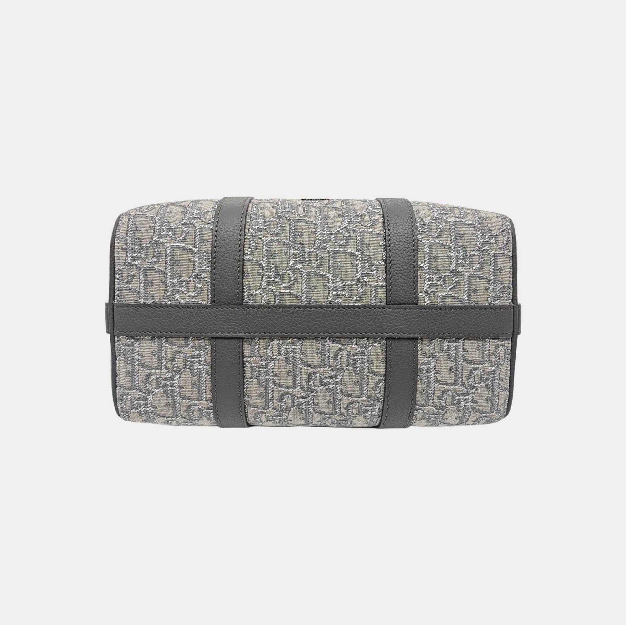 Oblique Canvas Shoulder Bag Gray