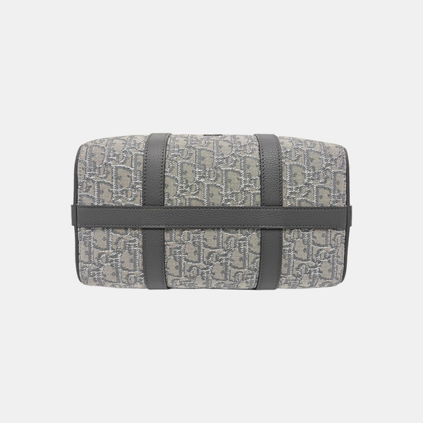 Oblique Canvas Shoulder Bag Gray