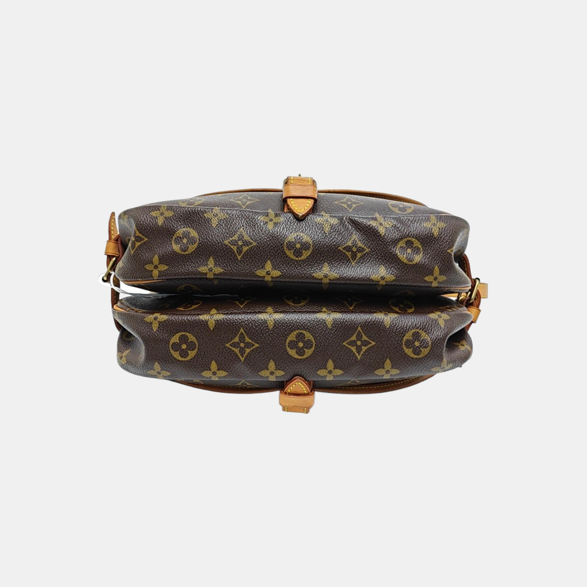 SAUMUR 30 Monogram Coated Canvas Brown