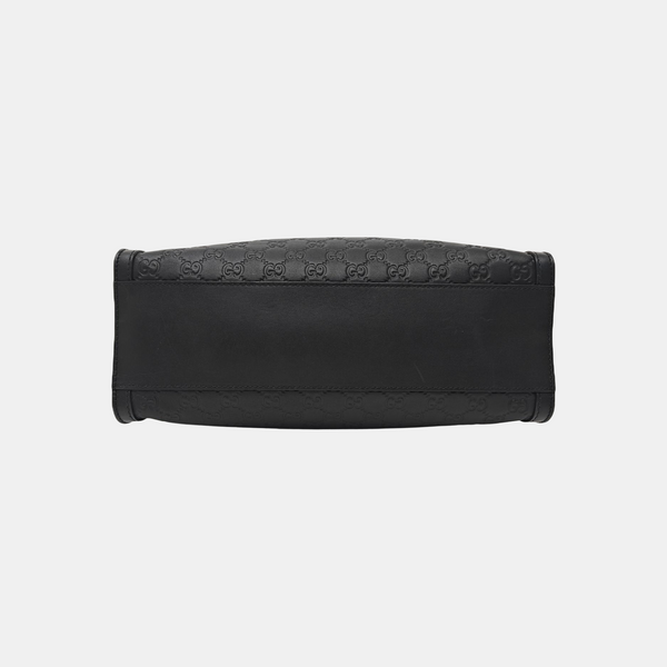 Padlock Medium Monogram Calfskin Black