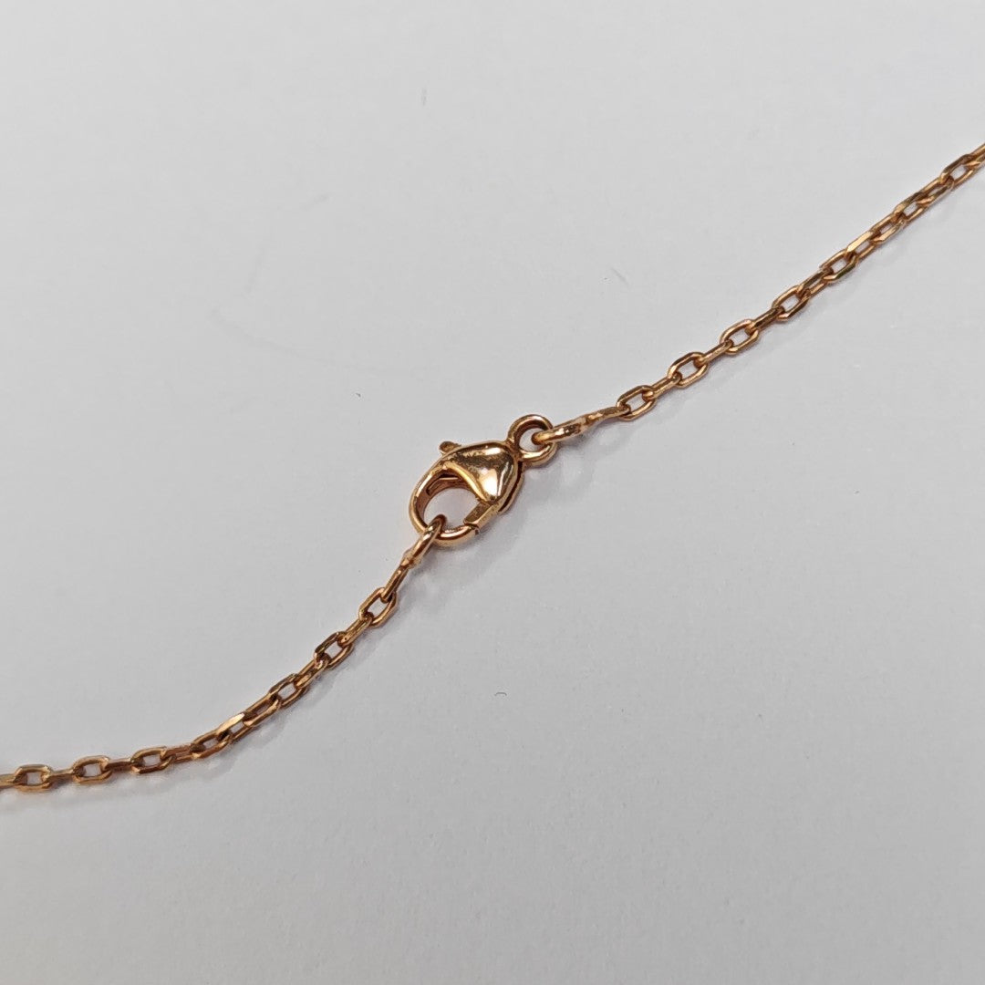 Pop H Metal Rose Gold Necklace