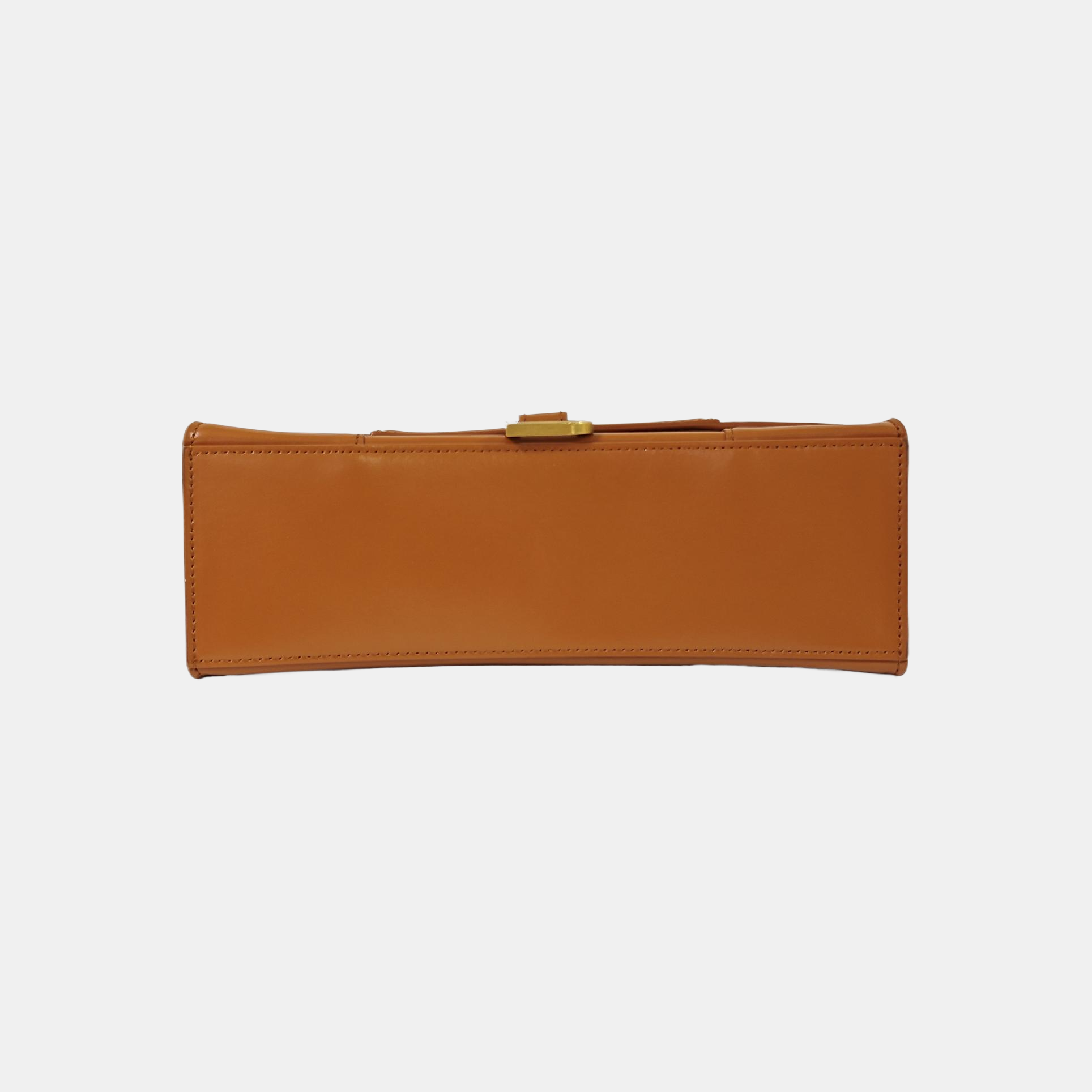 Hourglass Small Quilted Calfskin Brown