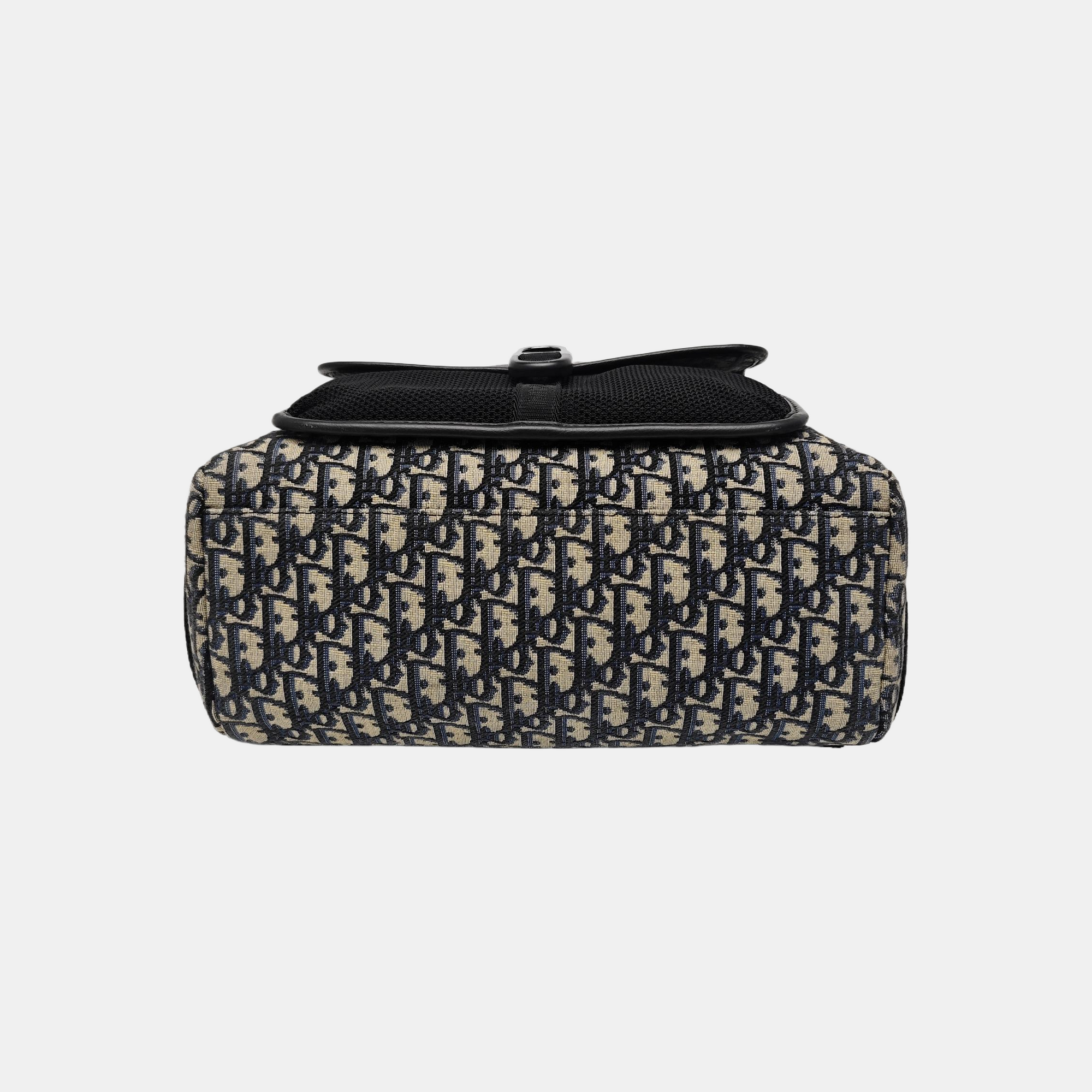 Oblique Canvas Backpack Blue