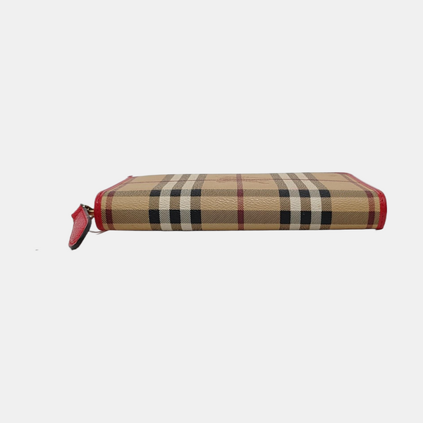 Coated Canvas Wallet Beige