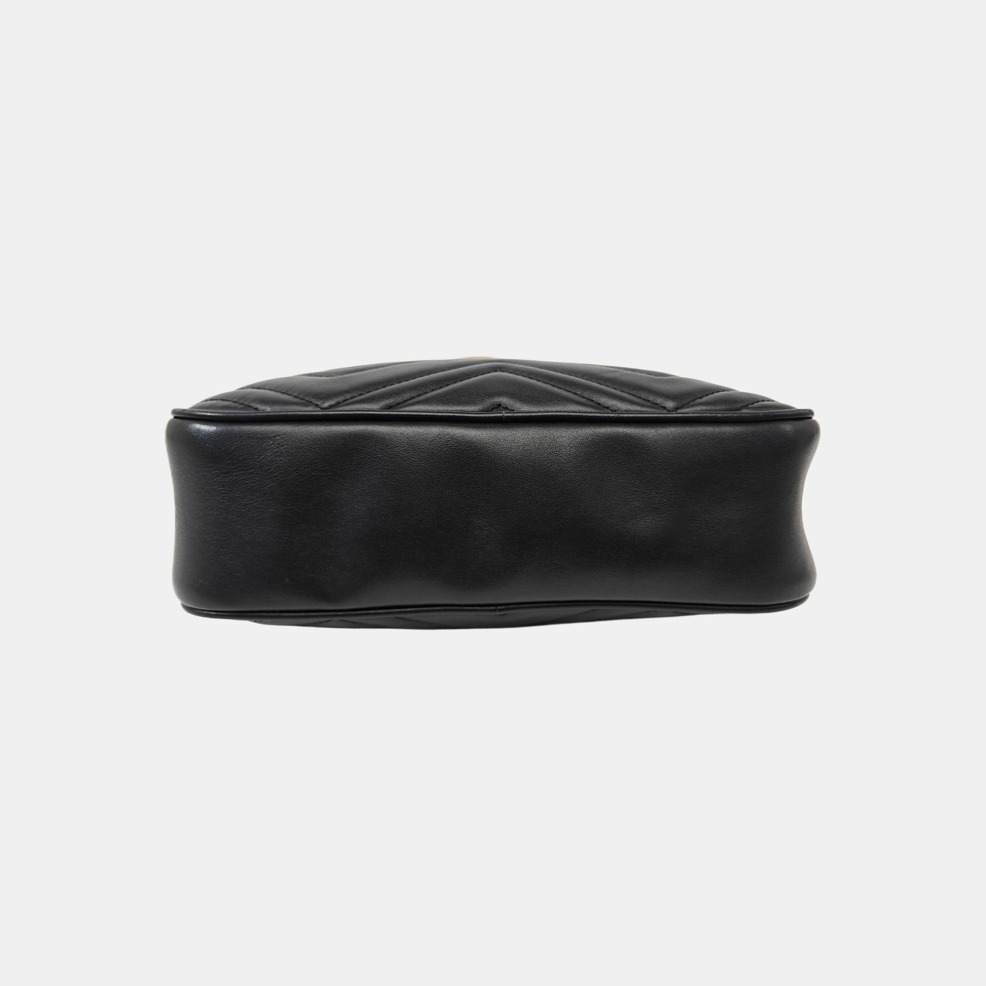 GG Marmont Small Quilted Calfskin Black