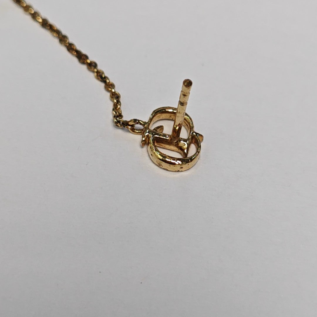 Secret Cannage Metal Gold Earrings