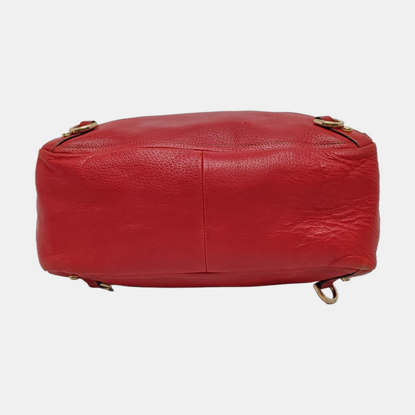 Abbey Calfskin Red