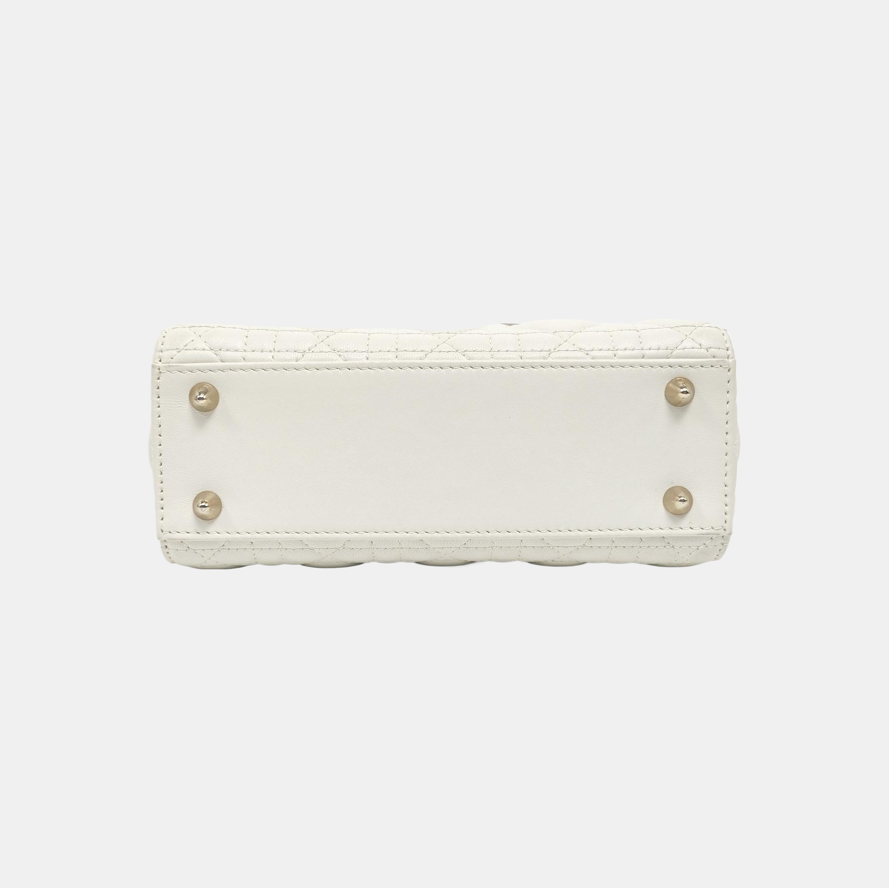 Lady Dior Small Cannage Lambskin White