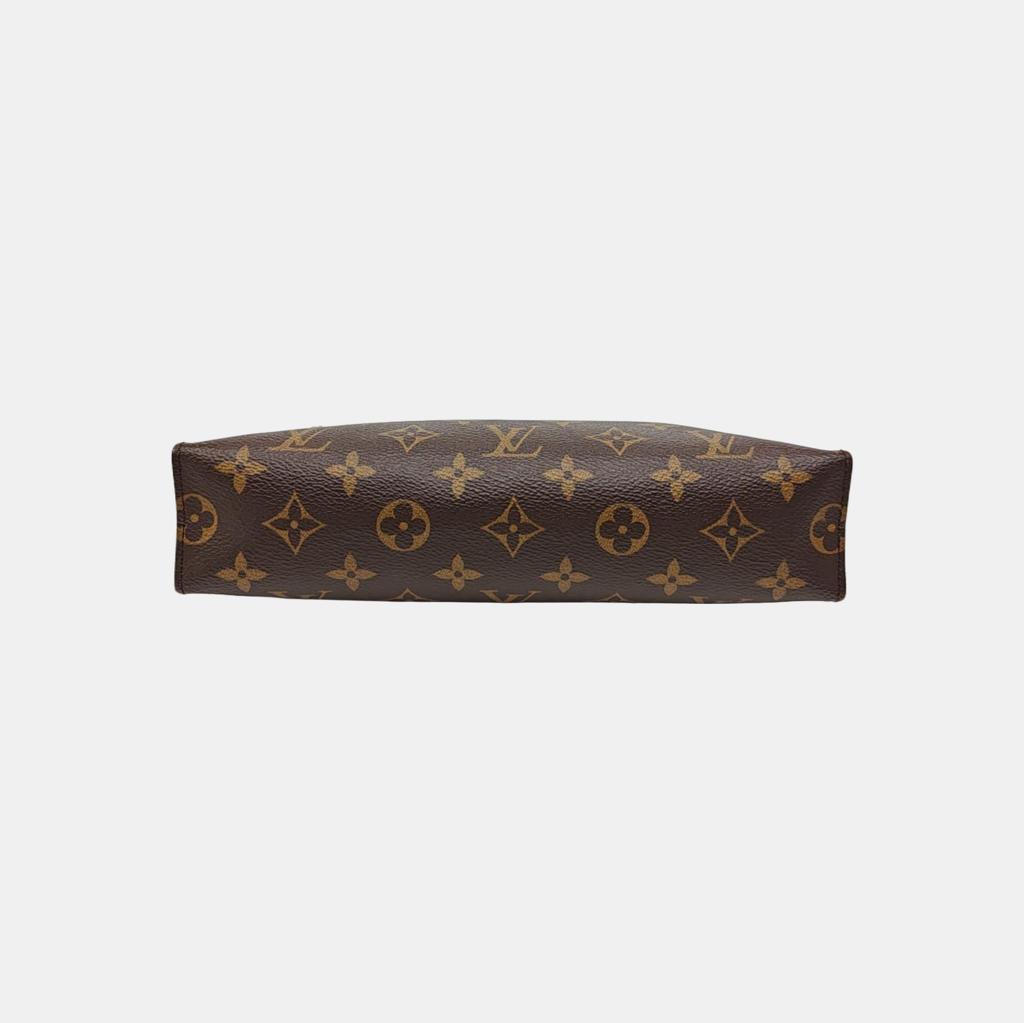 TOILET POCKET 26 Monogram Coated Canvas Brown