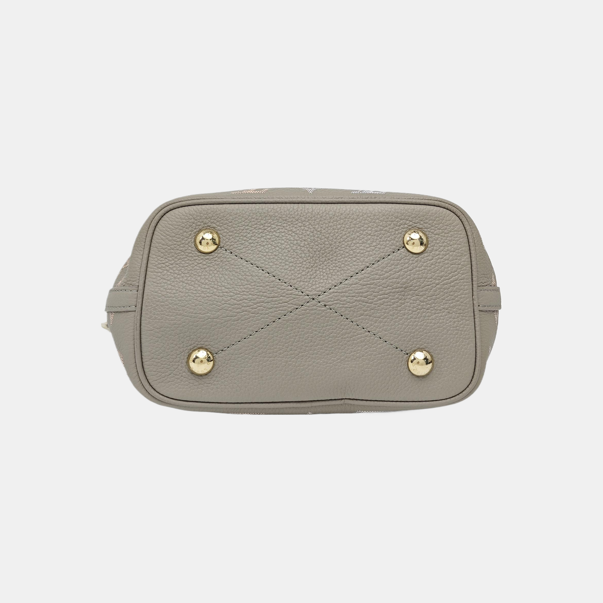 BLOSSOM PM Monogram Calfskin Gray
